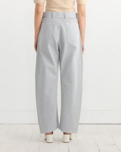 Twisted Belted Pant in Snowy Blue Grey