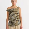 Twisted Straps Top in Moss