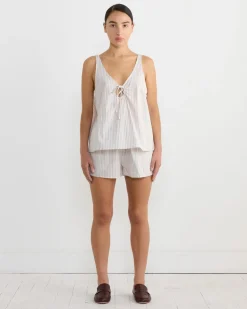 U Shape Cotton Set in Lake Stripe