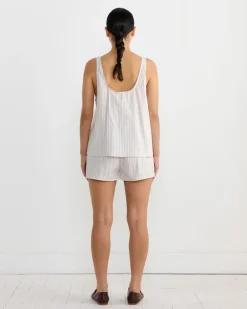 U Shape Cotton Set in Lake Stripe