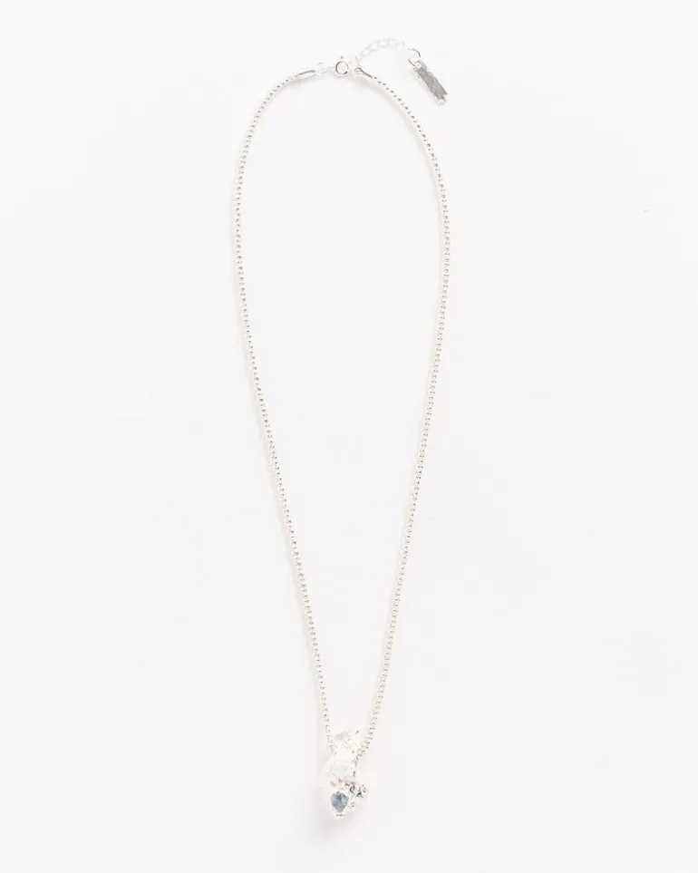 Una Caracola Bolas Necklace in Silver