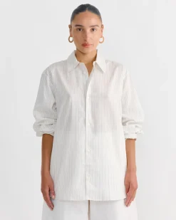 View Shirt in Ecru/Black