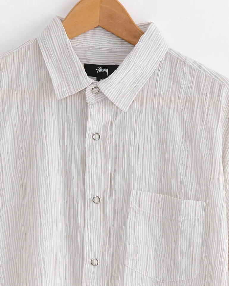 Wavy Striped Shirt in Natural