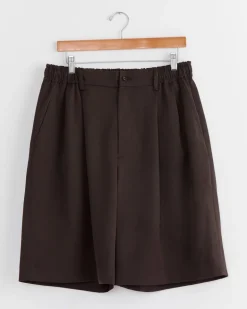Wide Easy Short in Grey Khaki
