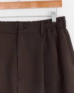 Wide Easy Short in Grey Khaki