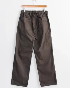 Wide Fit French Work Pant in Coffee Brown