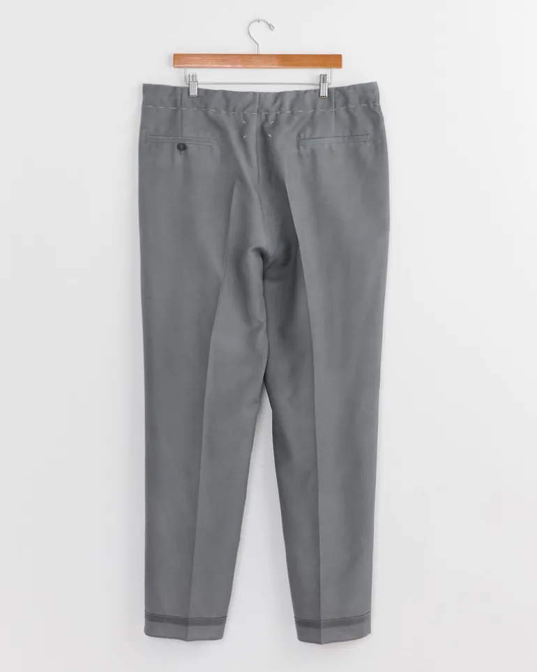 Wool Mohair Trousers in Grey