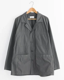 Workwear Shirt Jacket in Dark Brown