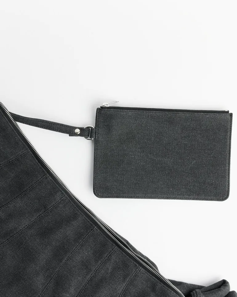 XL Croissant Bag in Ash Black